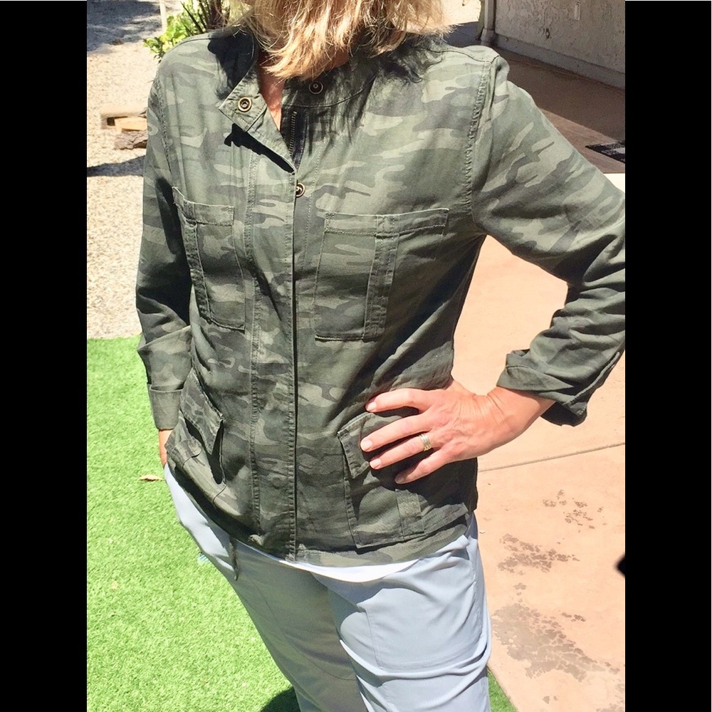 Sanctuary Camo Lightweight Jacket NWT D2